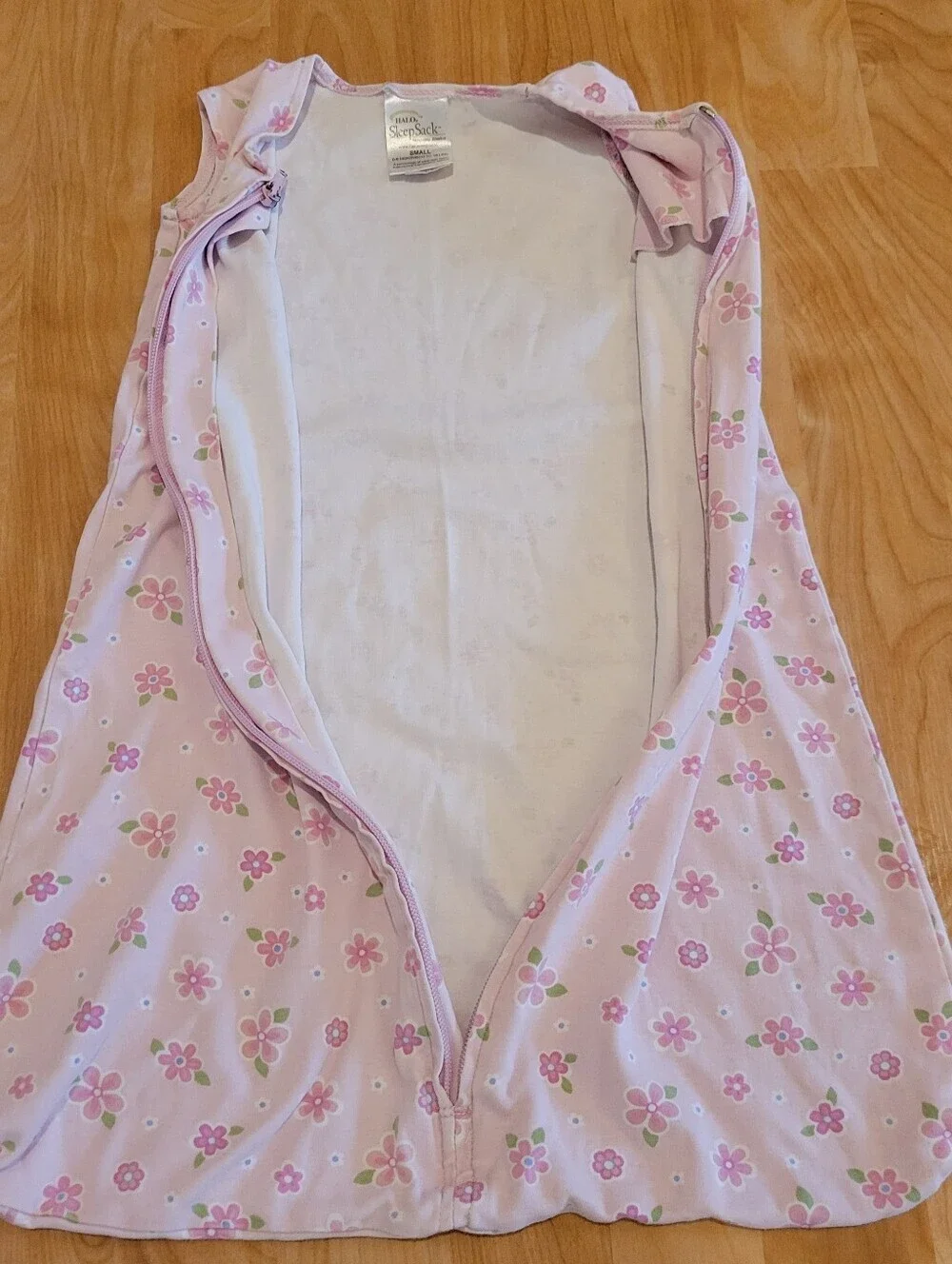Halo Sleep Sack Wearable Blanket Pink Floral Size Small 0-6 Months